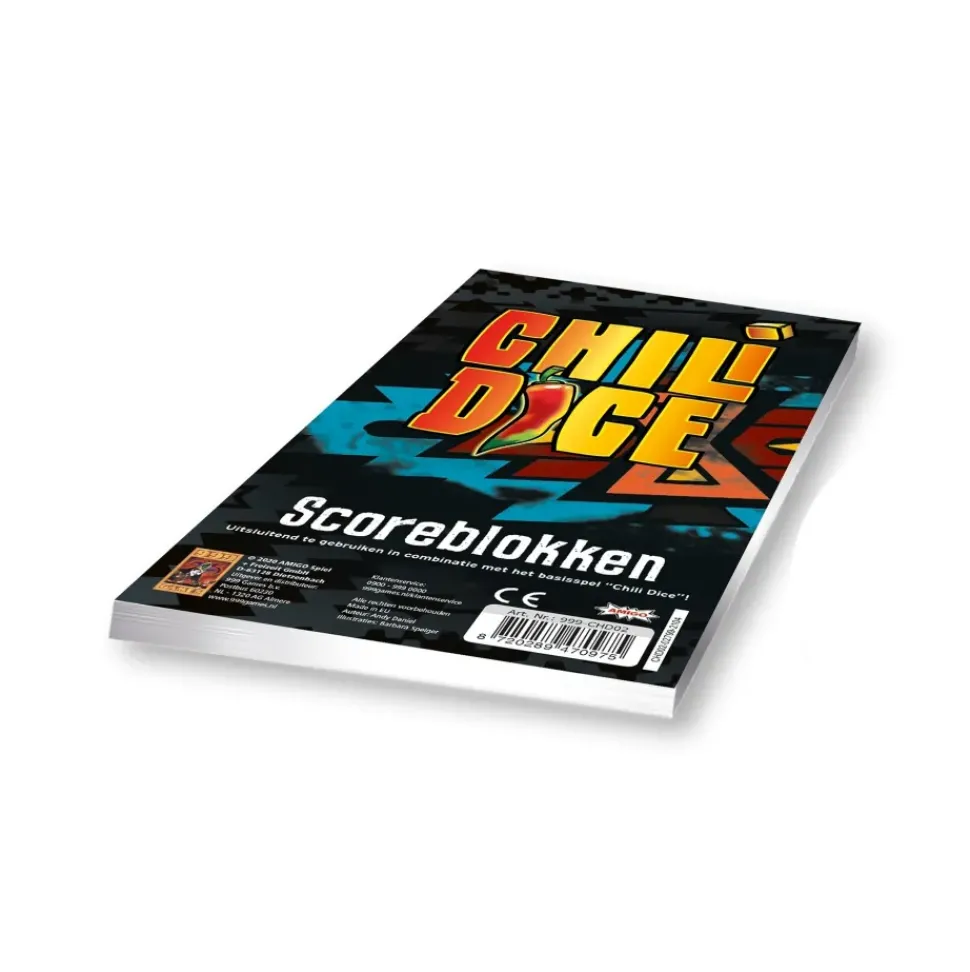 1016 Games Scoreblokken Chili Dice 3 Stuks