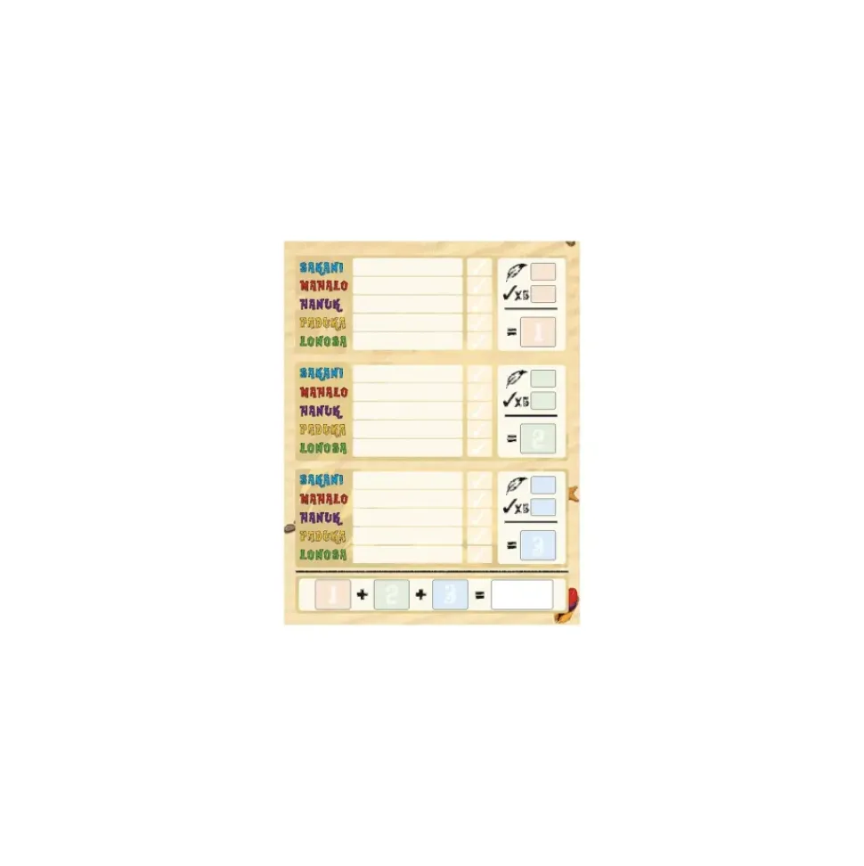 999 Games Scoreblokken Samoa Set 3-delig Kaartspel