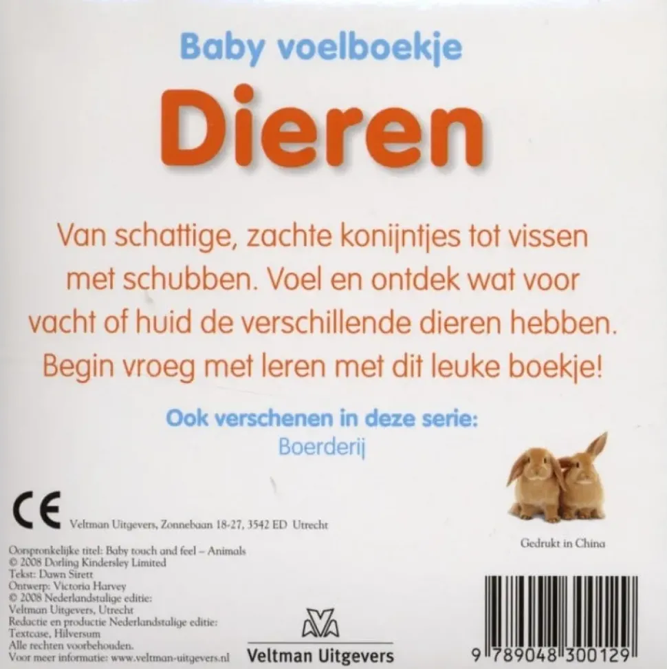 Baby voelboekje Dieren