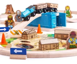 Bigjigs Treinset Houten Dieren