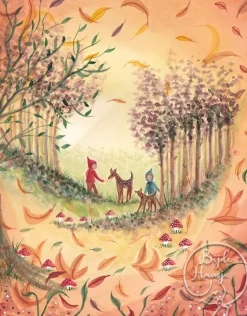 Bijdehansje Postkaart Autumn