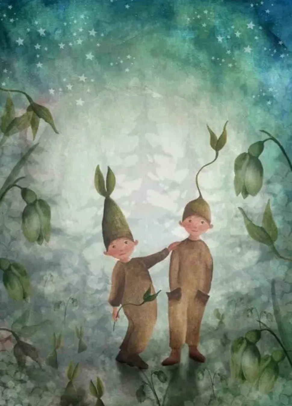 Bijdehansje Postkaart Budding Buddies