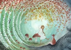 Bijdehansje Postkaart Fall Fairy