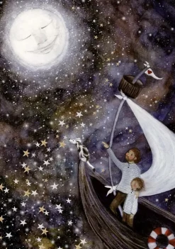 Bijdehansje Postkaart Father Ship