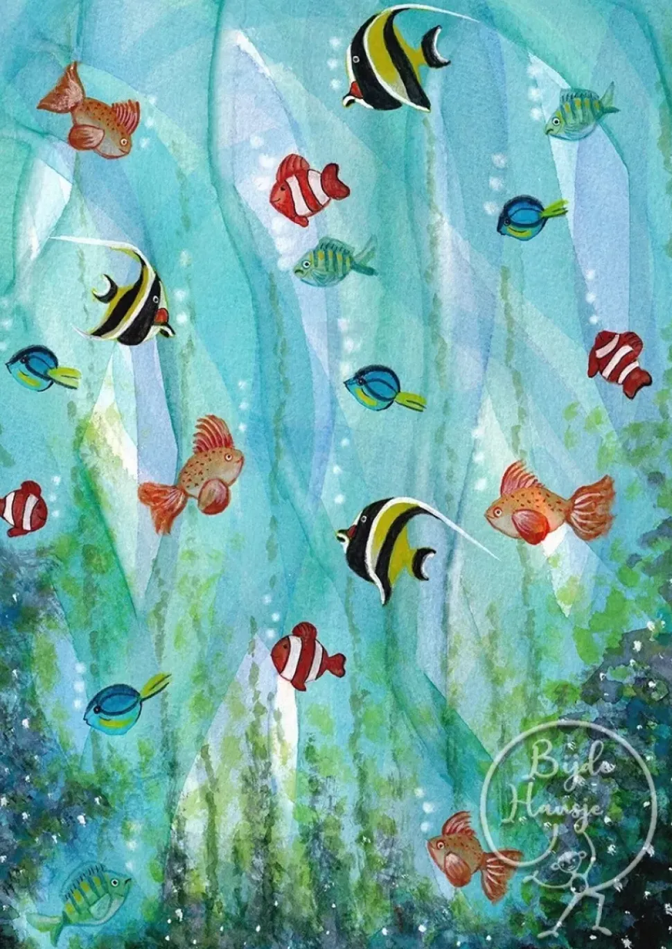 Bijdehansje Postkaart Fish