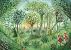 Bijdehansje Postkaart Forest