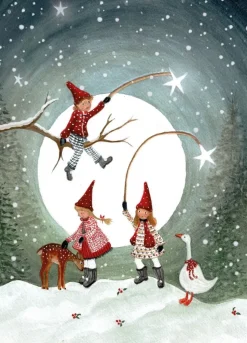 Bijdehansje Postkaart Gnome Children