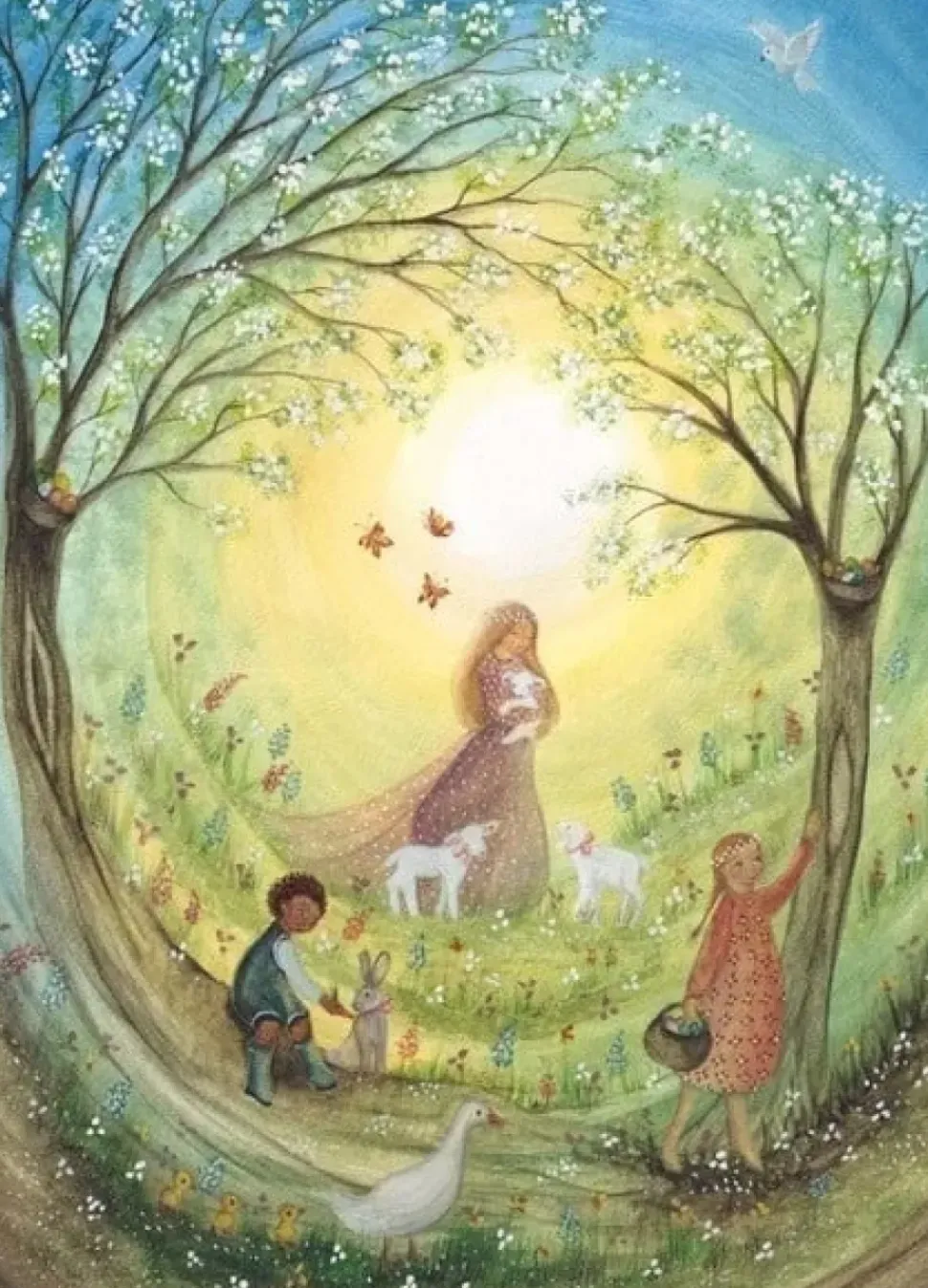 Bijdehansje Postkaart Happy Easter