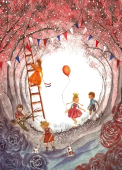 Bijdehansje Postkaart Kingsday