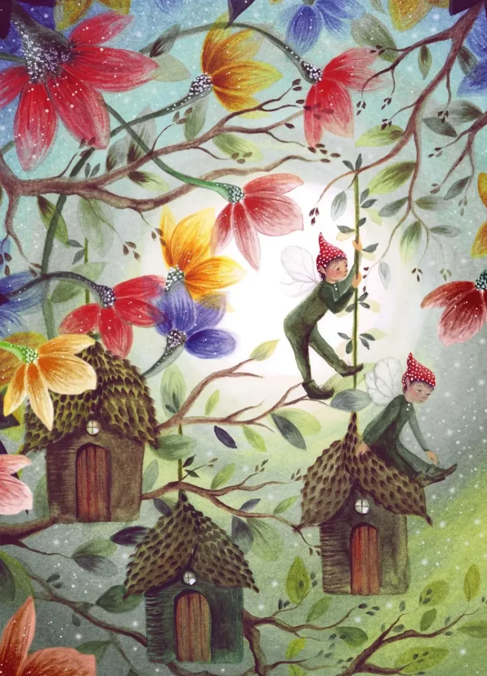 Bijdehansje Postkaart Little Lodges