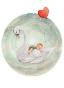 Bijdehansje Postkaart Lullababy emerald