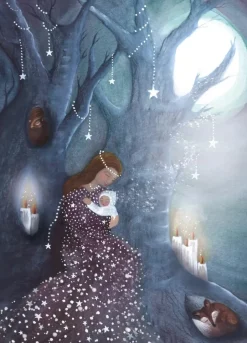 Bijdehansje Postkaart Midnight Shimmer