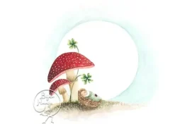 Bijdehansje Postkaart Mushroom Baby
