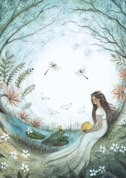 Bijdehansje Postkaart Princess and the Frog