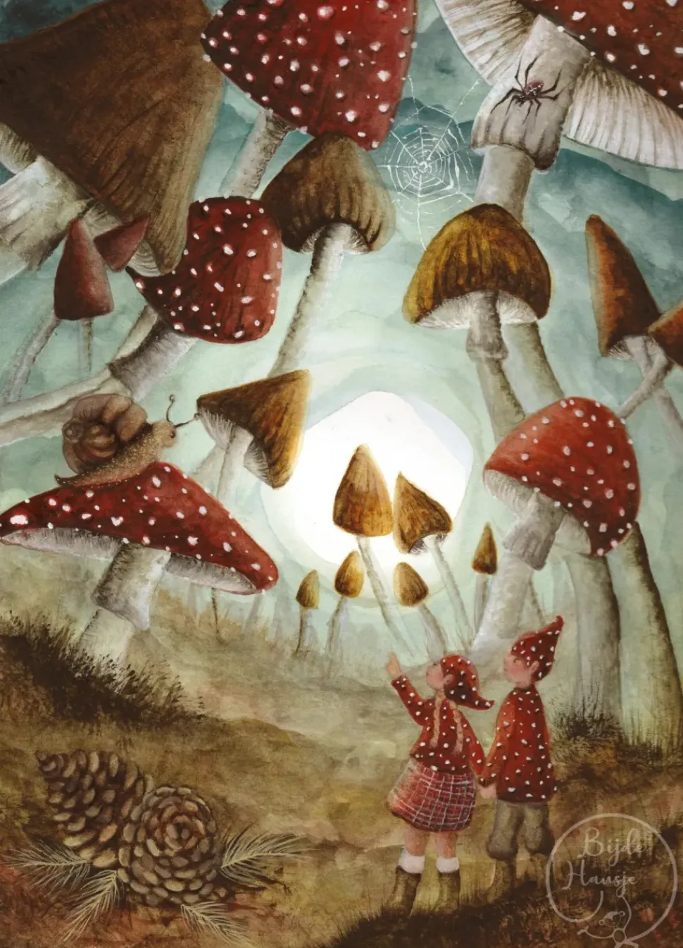 Bijdehansje Postkaart Red Hat Wonderland