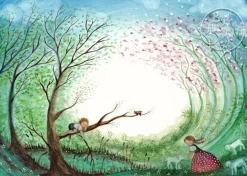 Bijdehansje Postkaart Springtime