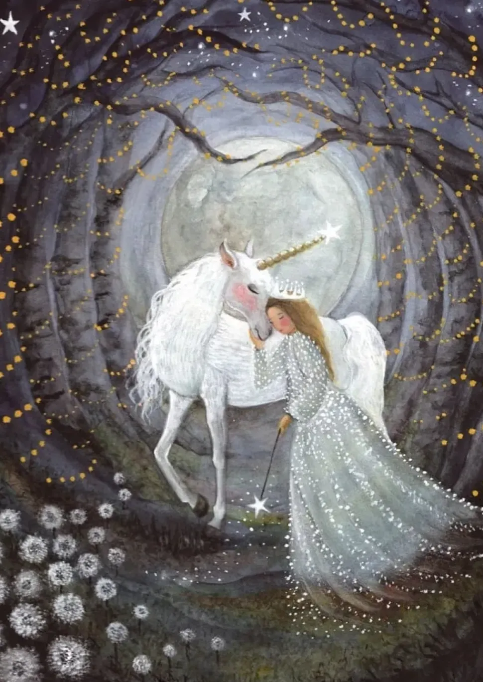 Bijdehansje Postkaart Stardust Unicorn