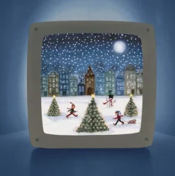 Bijdehansje Seizoensplaat Christmas Skating