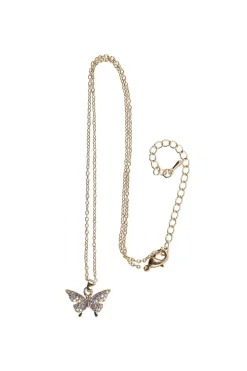 Boutique Butterfly Gem Necklace