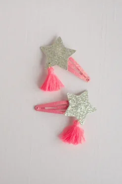 Boutique Sassy Tassy Star Hairclips, 2 Pcs