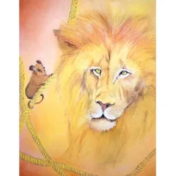 Brechtje Duijzer Ansichtkaart de Leeuw en de Muis