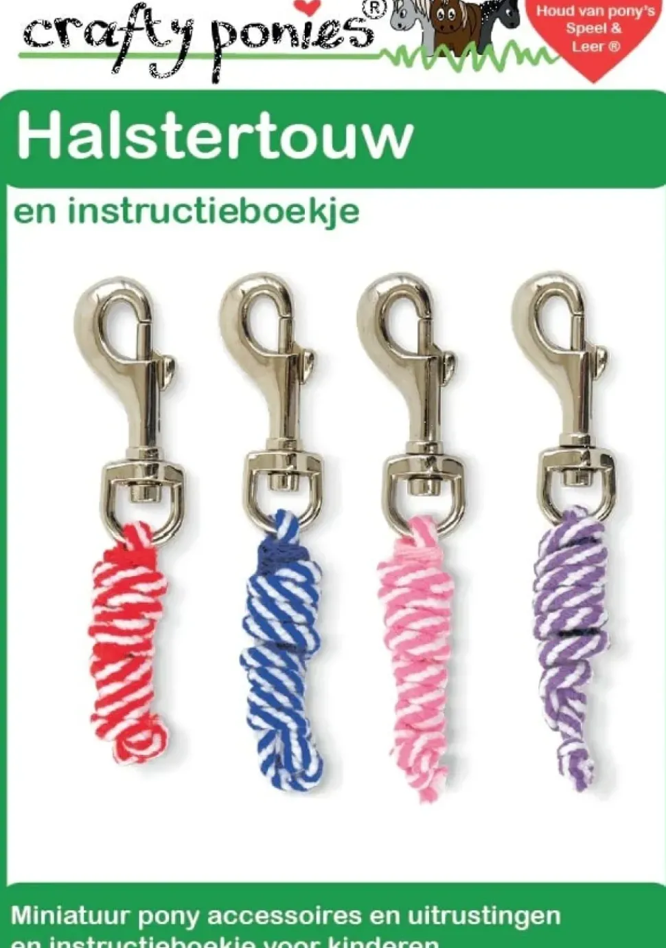 crafty ponies Halstertouw Roze