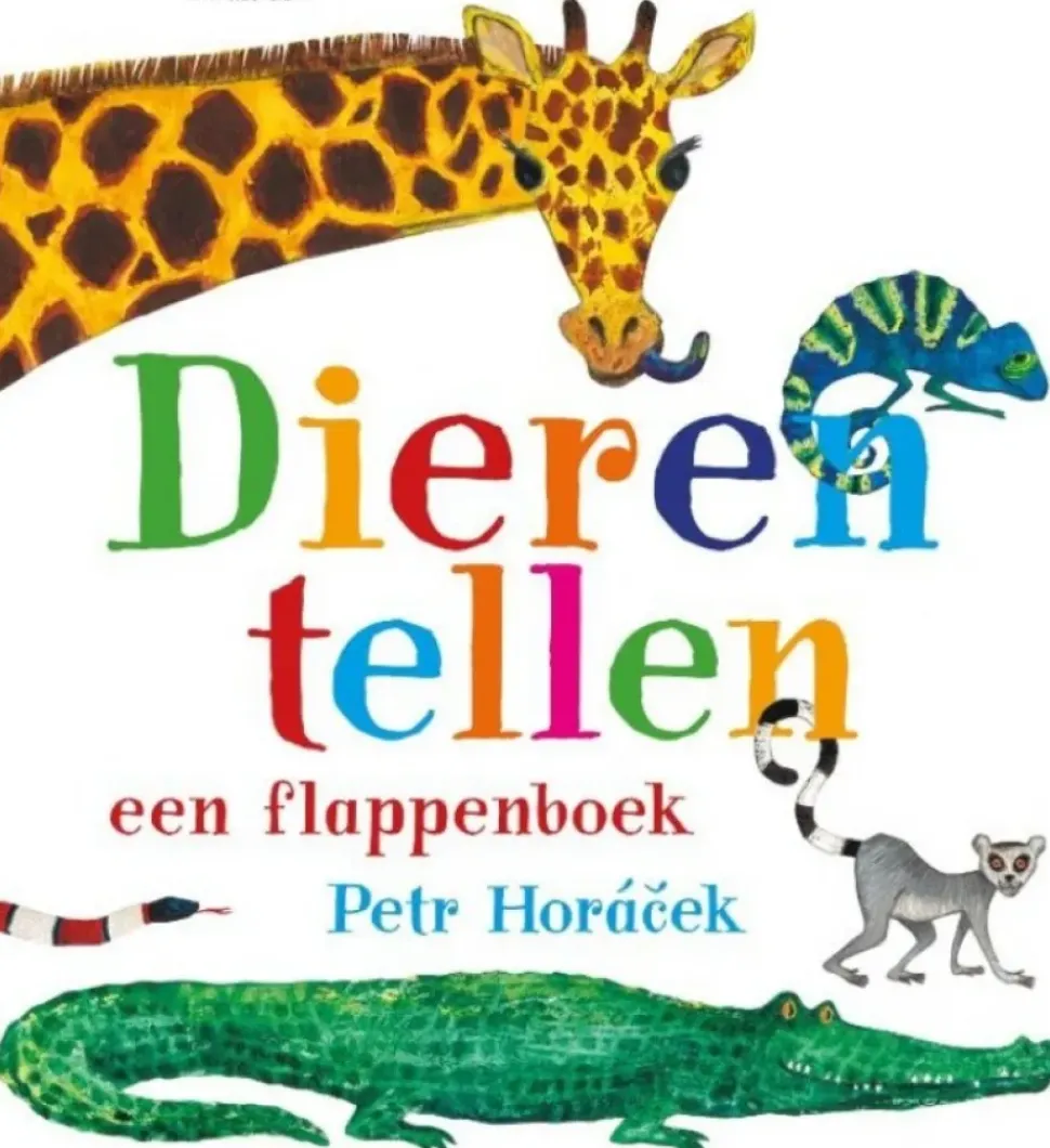 Dieren tellen een flappenboek