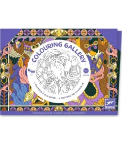 Djeco Kleurplaten Heroïek in Portfolio Map 3-delig