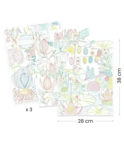 Djeco Kleurplaten Japen in Portfolio Map 3-delig