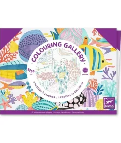 Djeco Kleurplaten Japen in Portfolio Map 3-delig