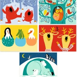 Djeco Kraskaarten Learning about animals