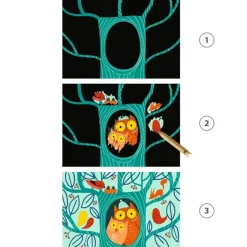 Djeco Kraskaarten Learning about animals