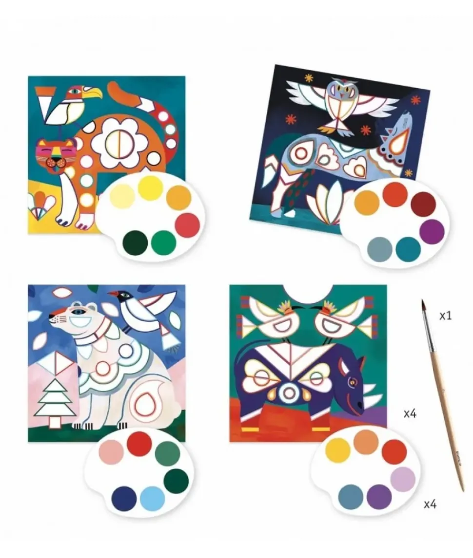 Djeco Schilderkaarten Fanciful Bestiary