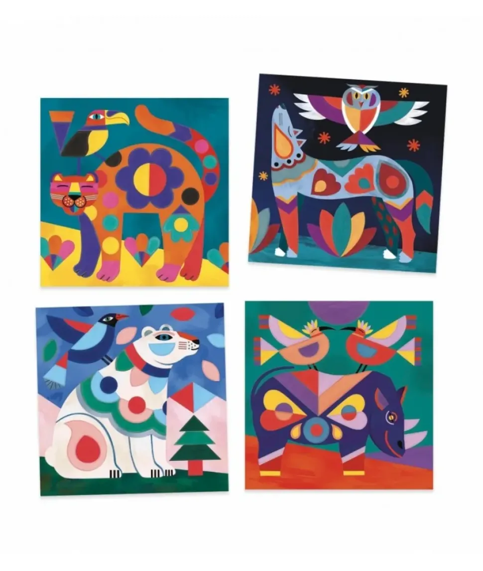 Djeco Schilderkaarten Fanciful Bestiary