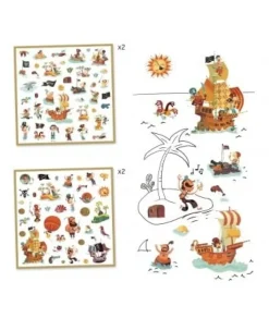 Djeco Stickerset Pirates