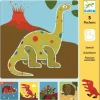 Djeco Tekensjablonen Dinosaurs