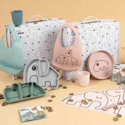 Done by Deer Kinderservies Stick&Stay Cadeauset Blue mix