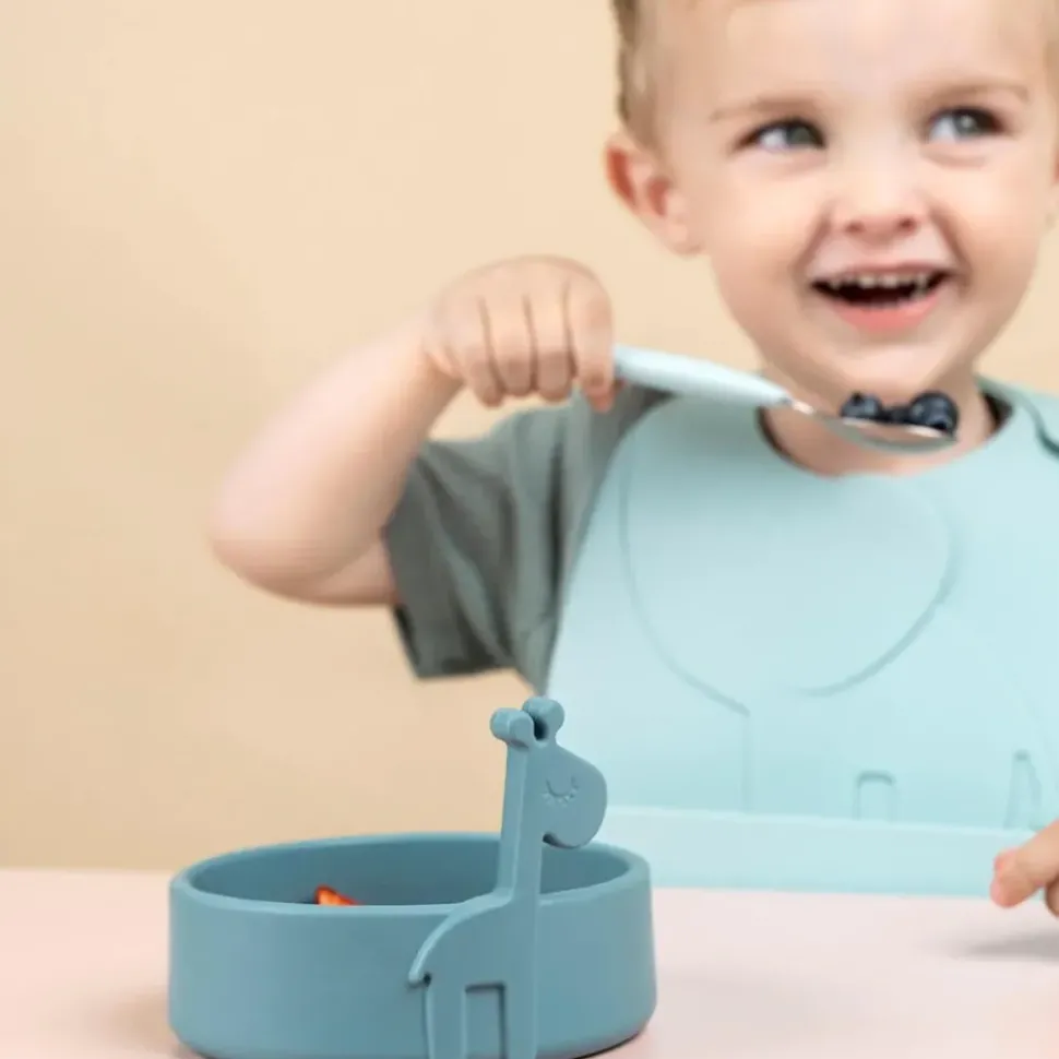 Done by Deer Peekaboo Kinderservies First Meal set Deer friends Blue