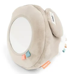 Done by Deer Rammelaar en Activiteitenknuffel Spiegel Jelly Mustard