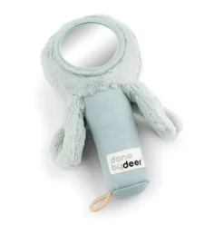 Done by Deer Rammelaar en Activiteitenknuffel Spiegel Jelly Blue