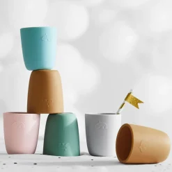 Done by Deer Siliconen Mini Beker Grey