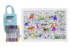 eat sleep doodle Placemat to go Dino