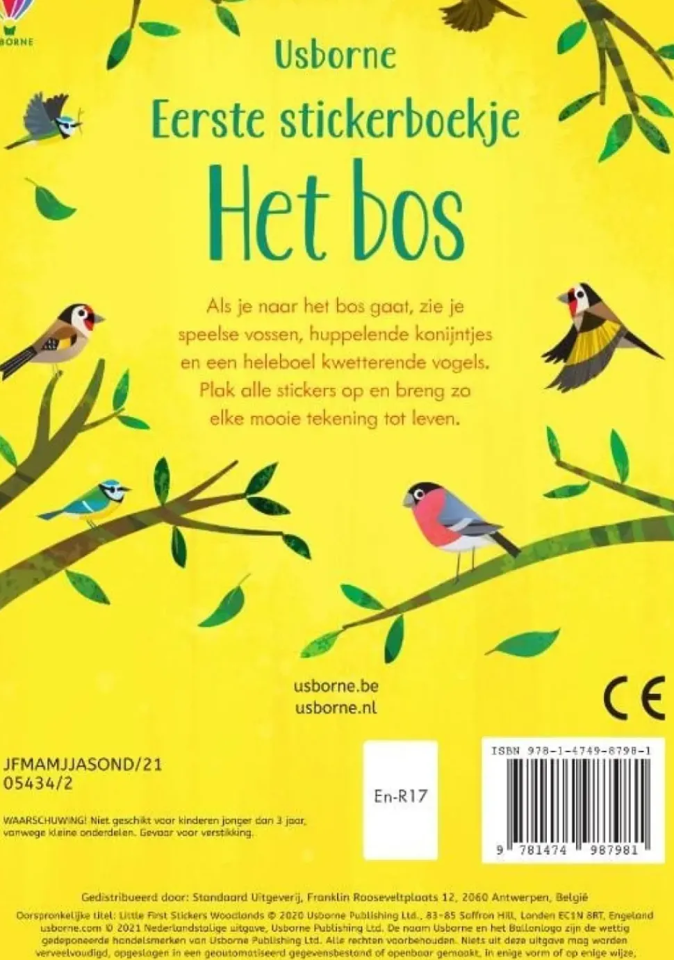 Eerste stickerboekje Het bos
