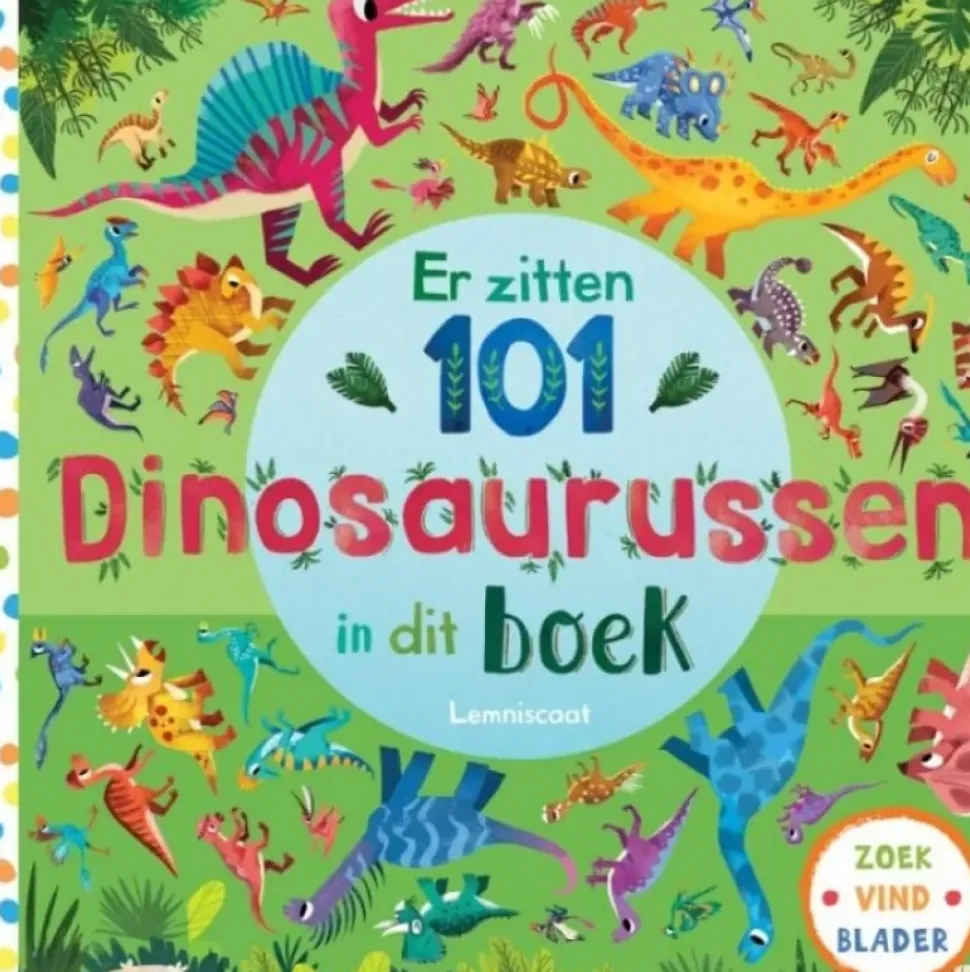 Er zitten 101 dinosaurussen in dit boek