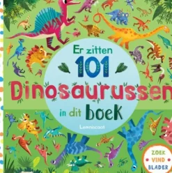 Er zitten 101 dinosaurussen in dit boek