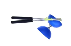 Eureka Acrobat Rubber Diabolo Blauw met Alu handstokken