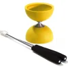Eureka Acrobat Rubber Diabolo Geel met Alu Handstokken