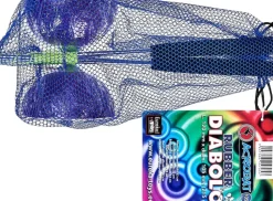 Eureka Acrobat Rubber Diabolo Paars met Alu Handstokken