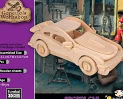 Eureka 3D Hout Model Gepetto´s Sports Car