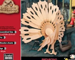 Eureka 3D Hout Model Gepetto's Peafowl